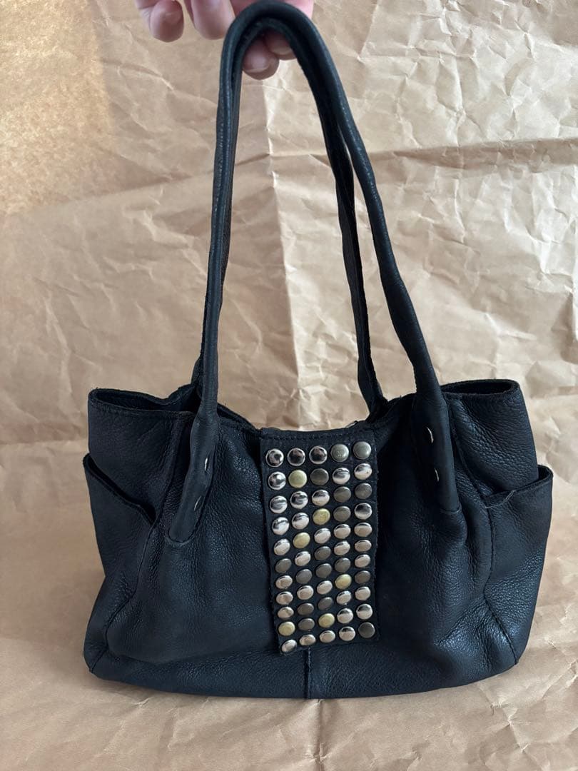 TRES トレ スタッズ レザー トートバッグ