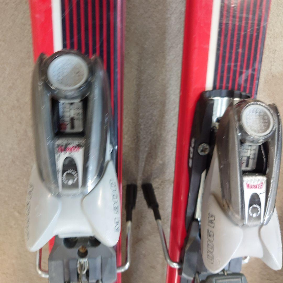 ④滑れる状態で発送 使用済ジュニアスキー150cmブーツ25cm ポールはおまけ