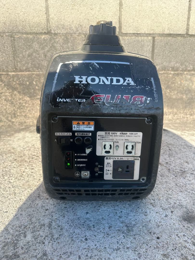 （動作確認済み）中古ホンダインバーター発電機 EU18i エンジンOK！