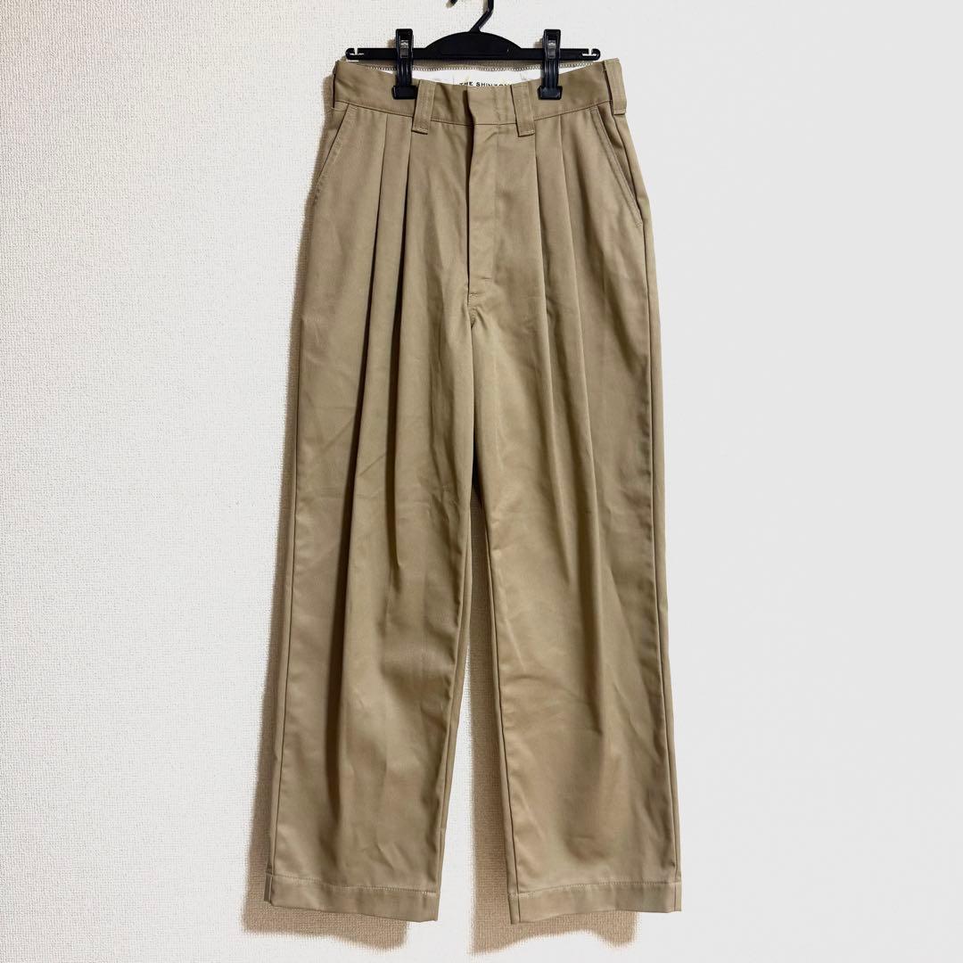 【美品】シンゾーン トムボーイパンツ ベージュ 36 タックパンツ