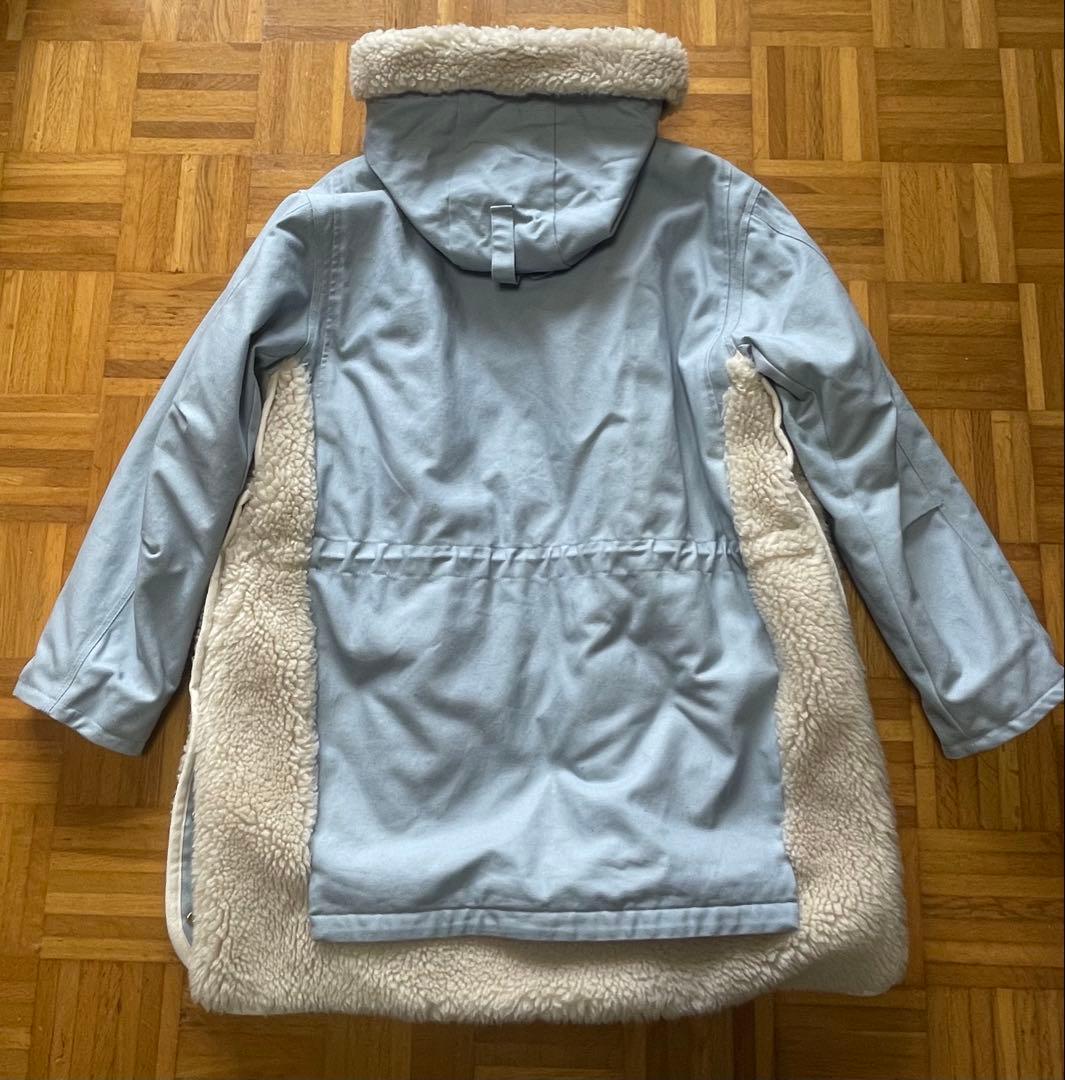 sacai×Carhartt ブルー モッズコート サイズ2