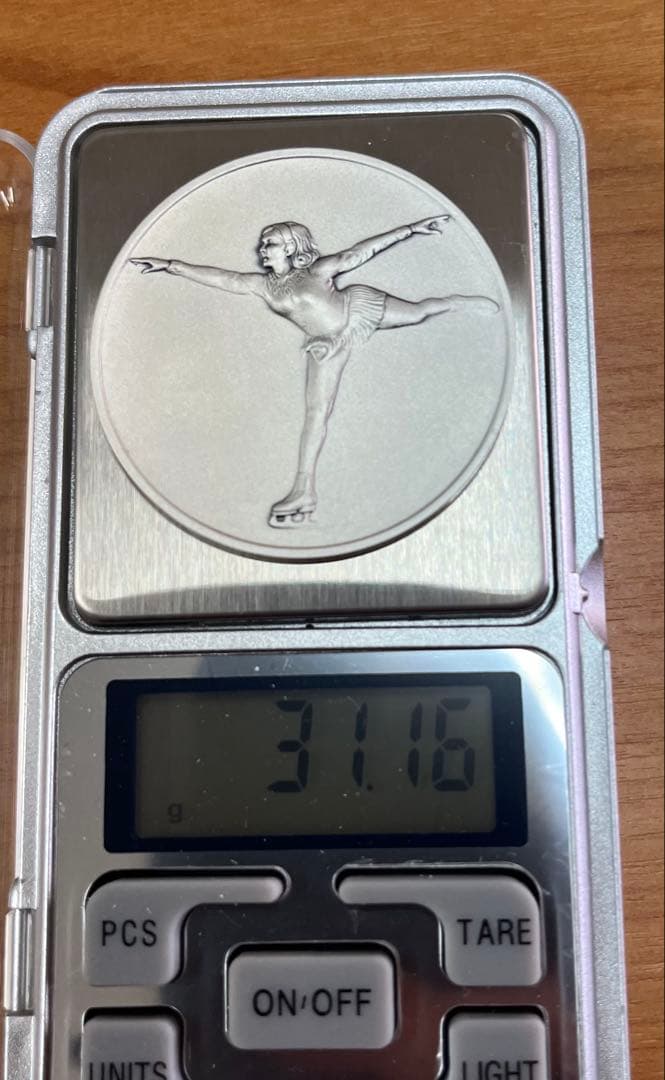 フィギュアスケート世界選手権大会 記念 純銀メダル(silver999) 刻印