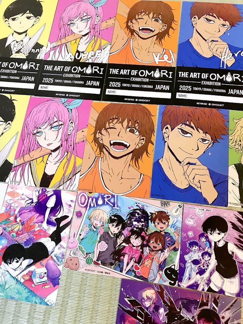 OMORI展 オモリ 入場 購入特典 カード クッション コンプリートセット
