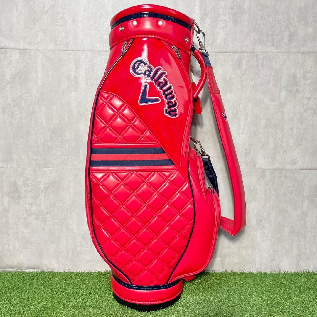 キャロウェイ Callaway キャディバッグ ゴルフバッグ レディース レッド
