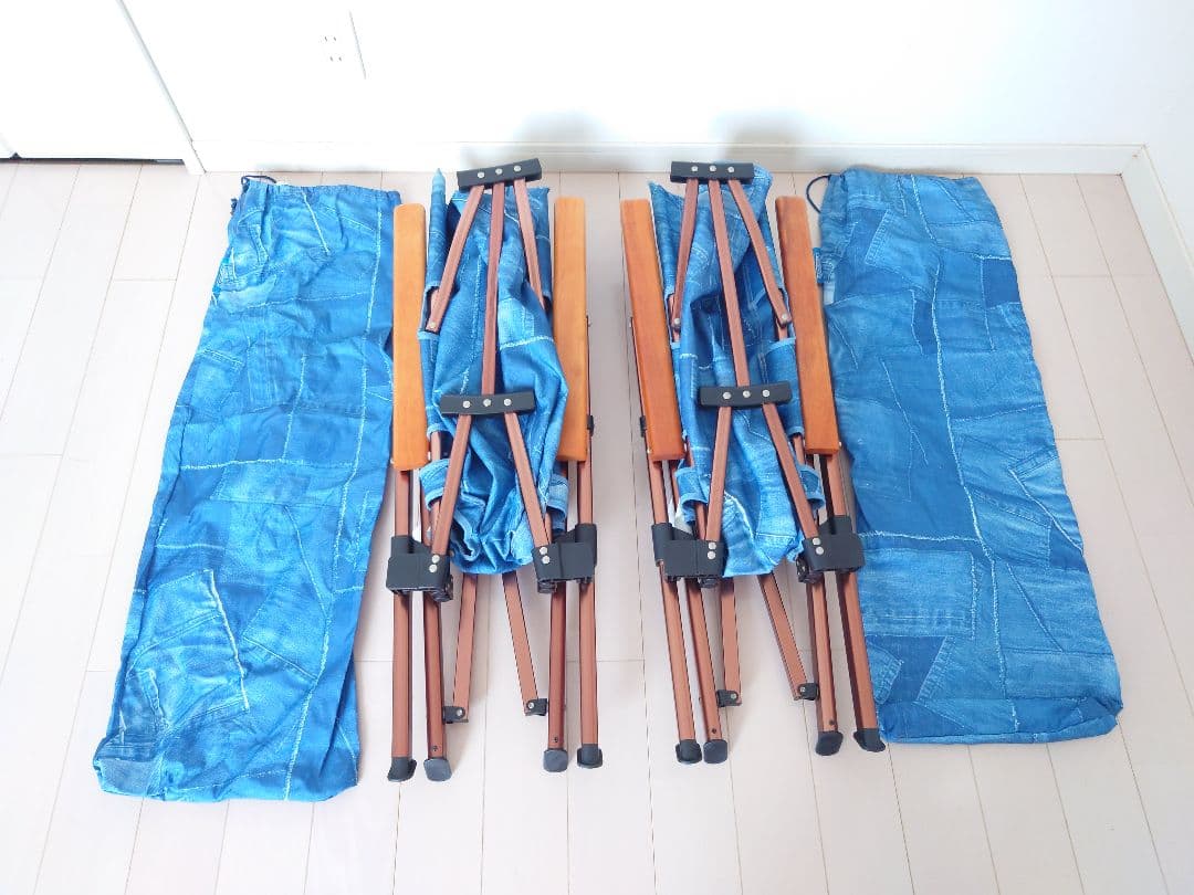 Coleman レイチェア インディゴレーベル デニム 2脚