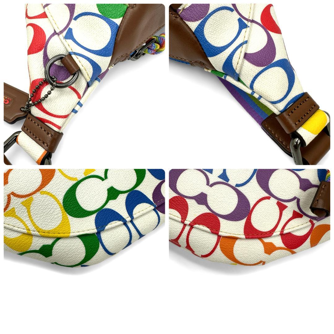 COACH 1809 シグネチャー マルチカラー ボディバッグ ウエストバッグ