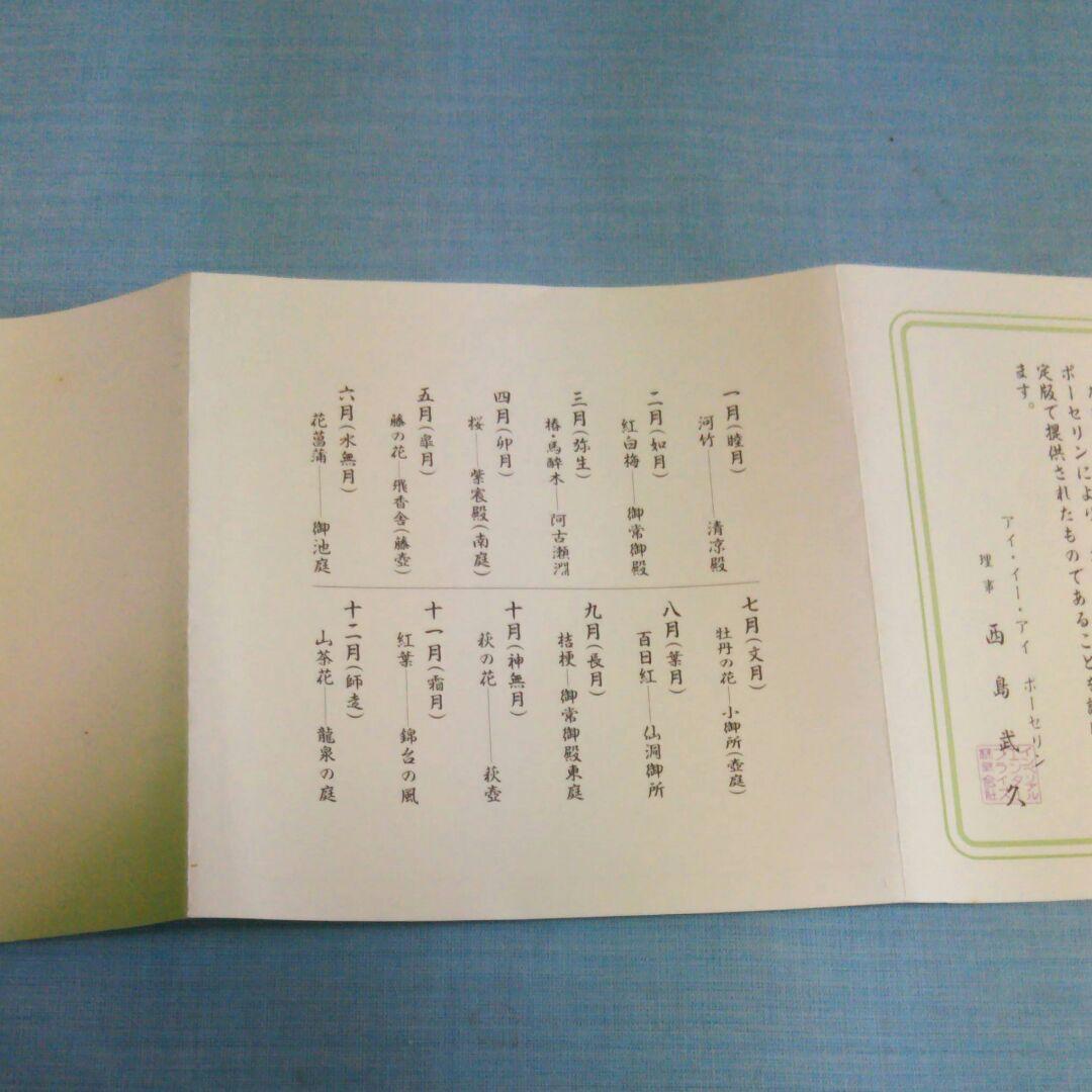 抹茶茶碗コレクション12ヶ月御所の花　最終値下げ