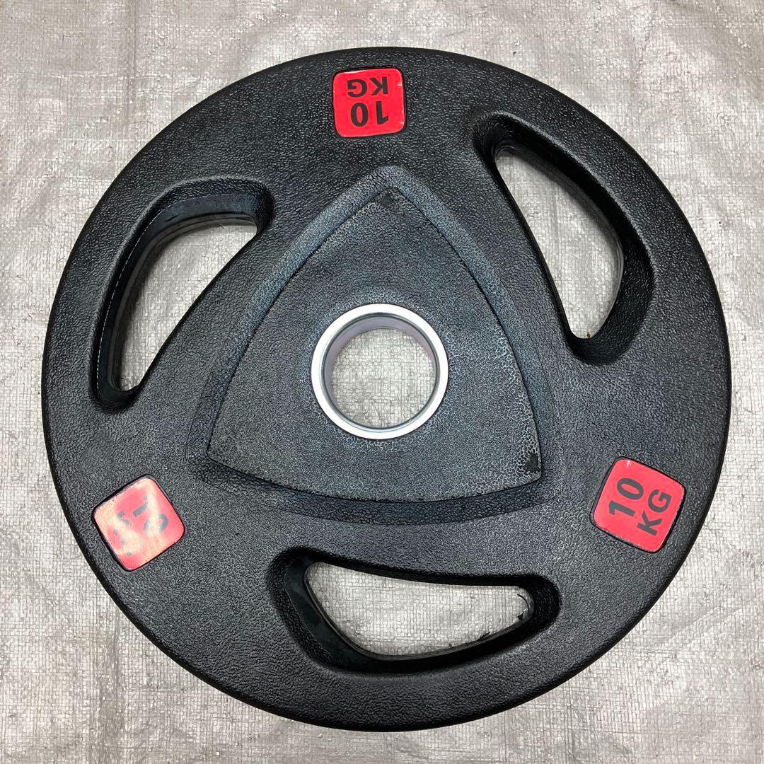 ■ウエイトプレート 67.5kgセット 10枚 バーベルプレート ラバーコート