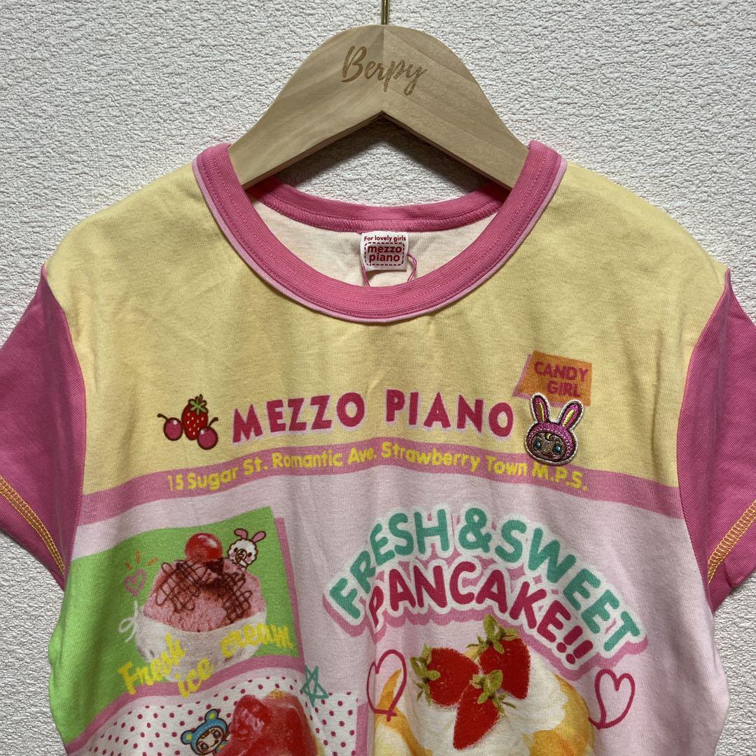 新品タグ付　メゾピアノ　mezzopiano　平成レトロ　Tシャツ　160