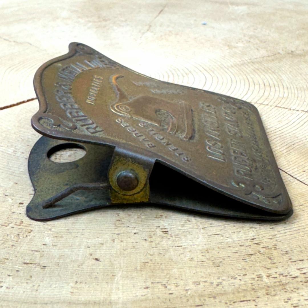 アドバタイジング クリップ ペーパークリップ レターホルダー 販促 アンティーク