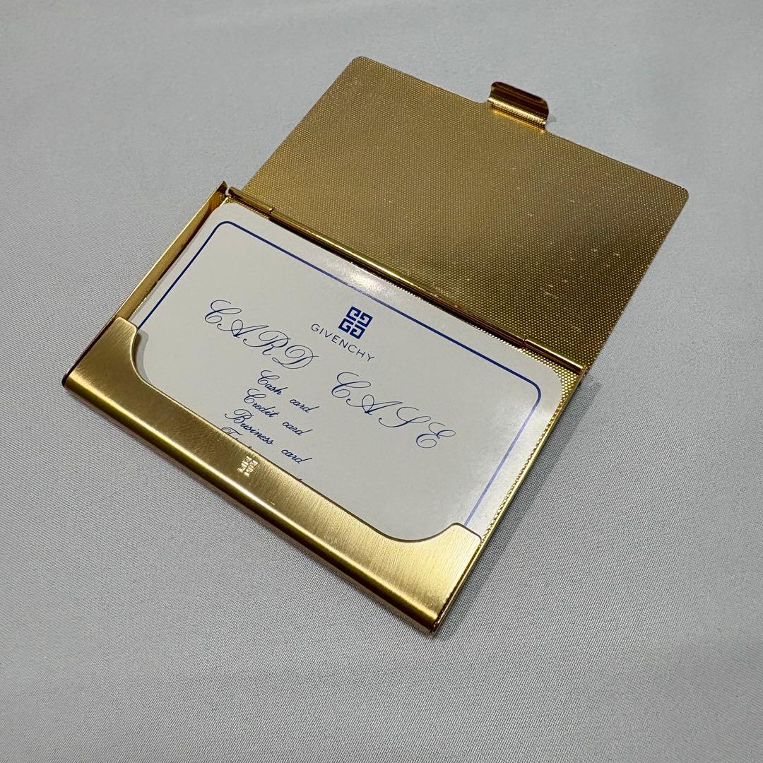 未使用✨Givenchy ジバンシー　ゴールド　ブラック 名刺入れ　カードケース