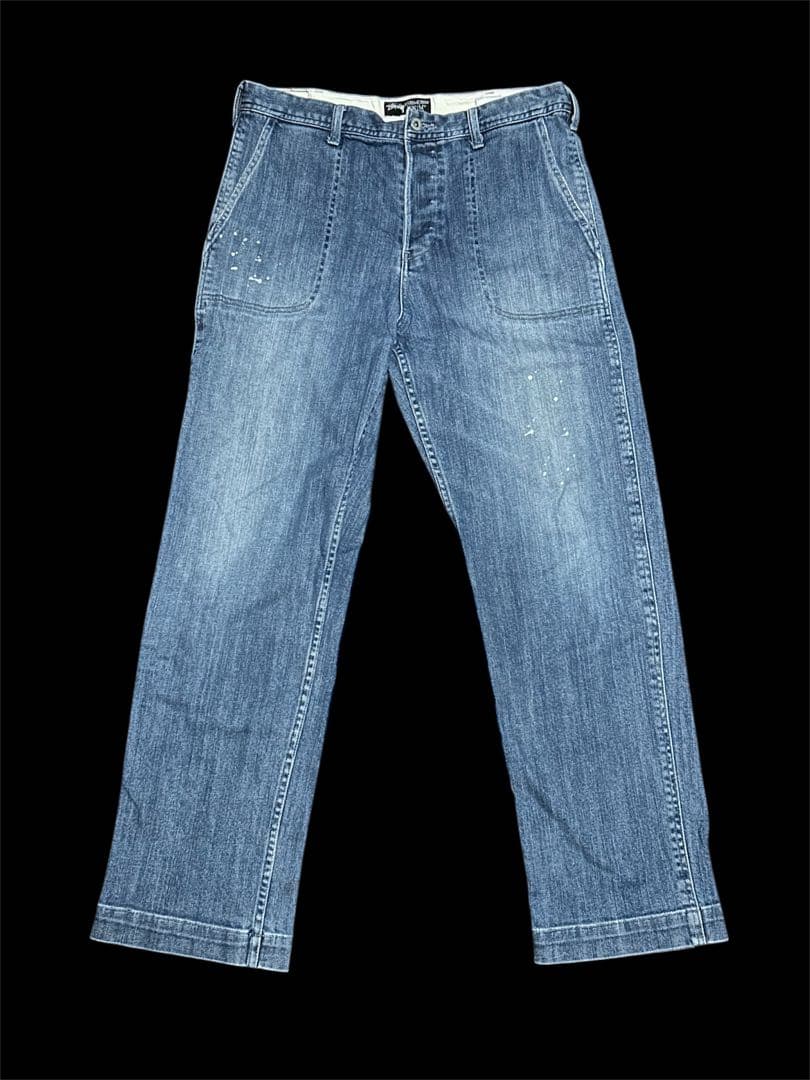 ま*い様 【90s】old stussy ストゥーシー ヴィンテージペイントデニ