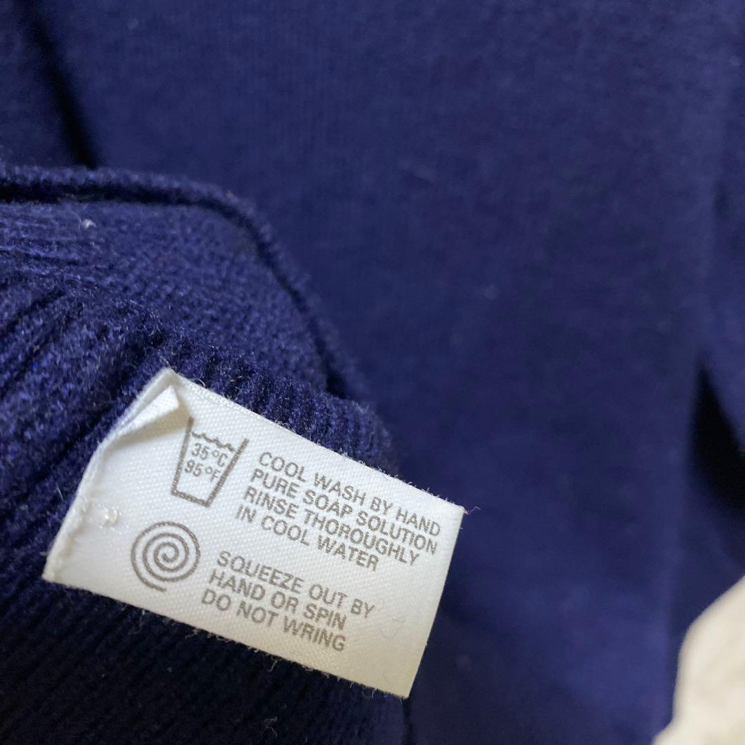 Ballantyne Vネックセーター カシミヤ 80年代 左脇小穴あり