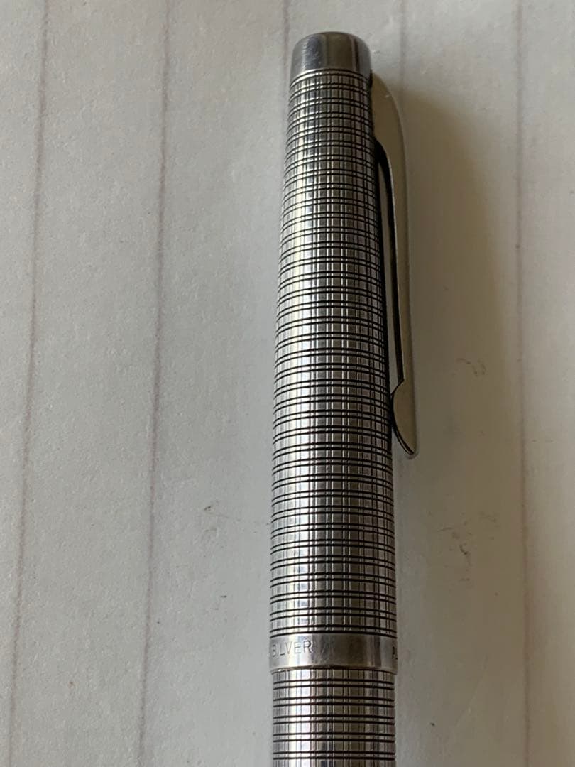 プラチナ シルバー 万年筆 18K WG