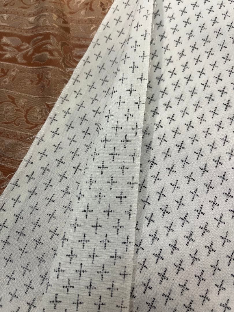 白　白絣　上布　浴衣　反物