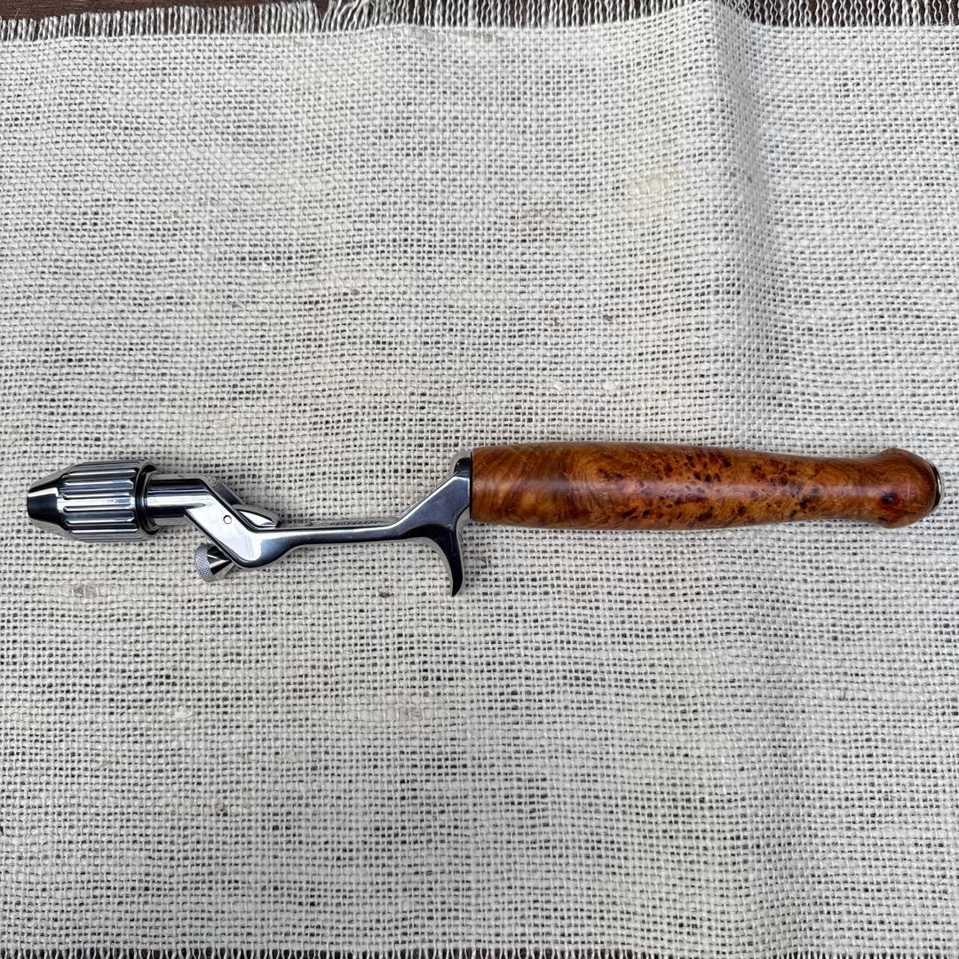 ウッドグリップ　花梨瘤　ブライトリバー リバーマスター　チャッカー