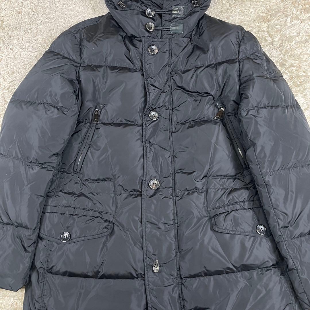 PEUTEREY ピューテリー フード付き ダウンジャケット Lサイズ ブラック