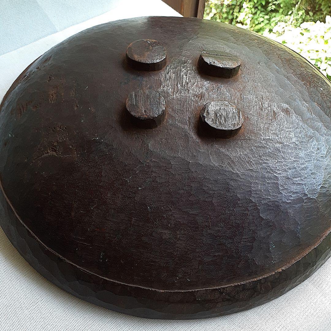 こね鉢　木彫り　くりぬき　　 木製器　古道具　アンティーク