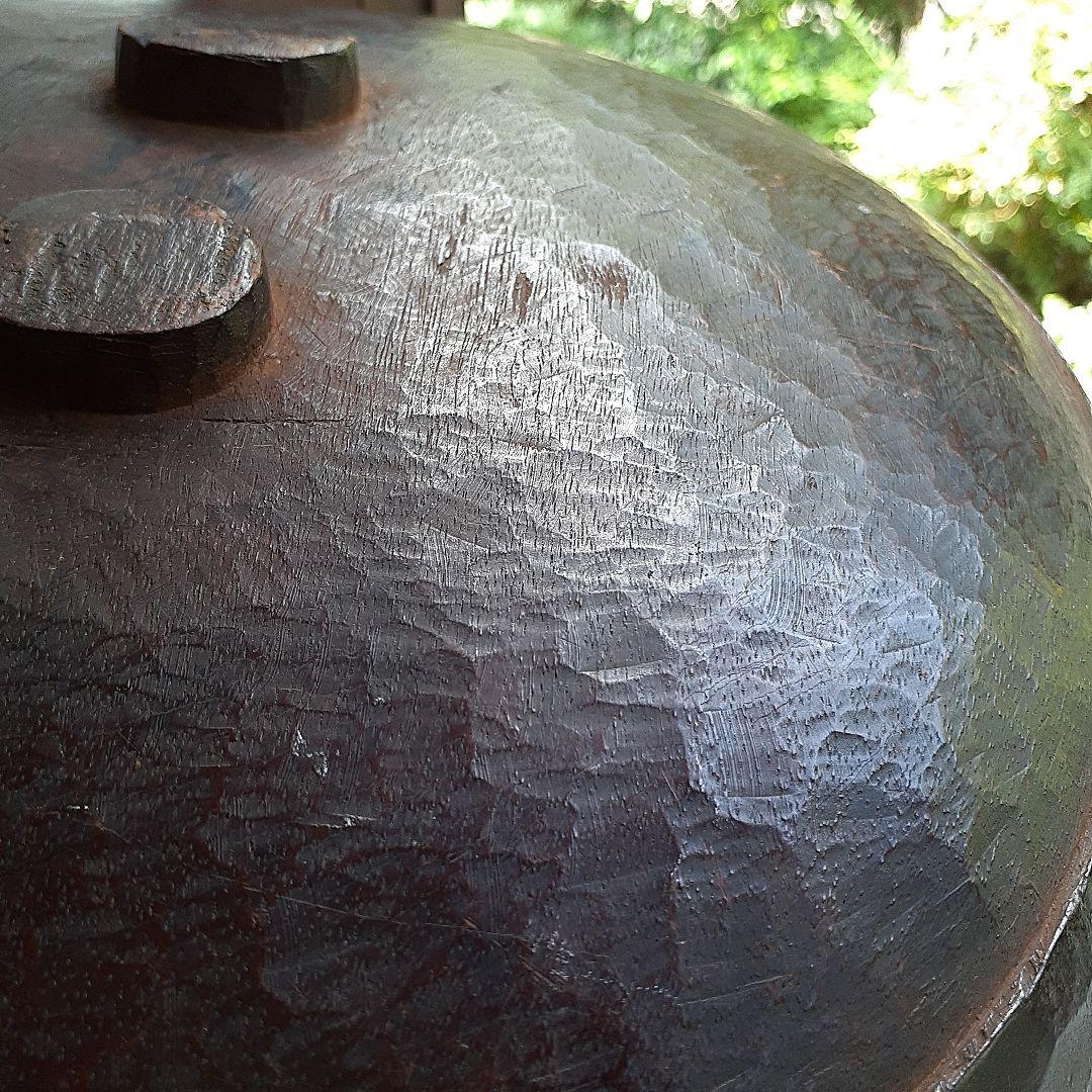 こね鉢　木彫り　くりぬき　　 木製器　古道具　アンティーク