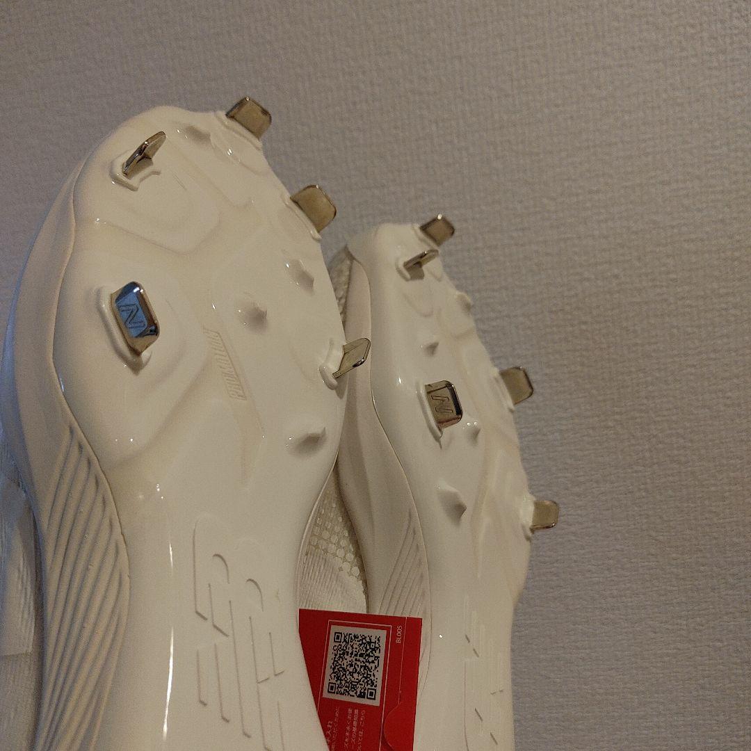 ニューバランス　野球　スパイク 金具　27.5センチ　ホワイト 高校野球対応