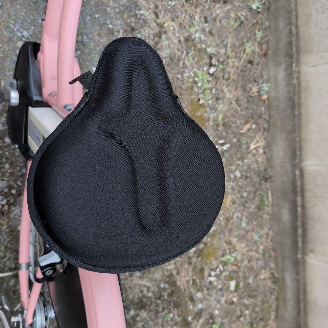 【群馬県高崎市引き取り限定】ピンク 電動アシスト自転車 前カゴ付き