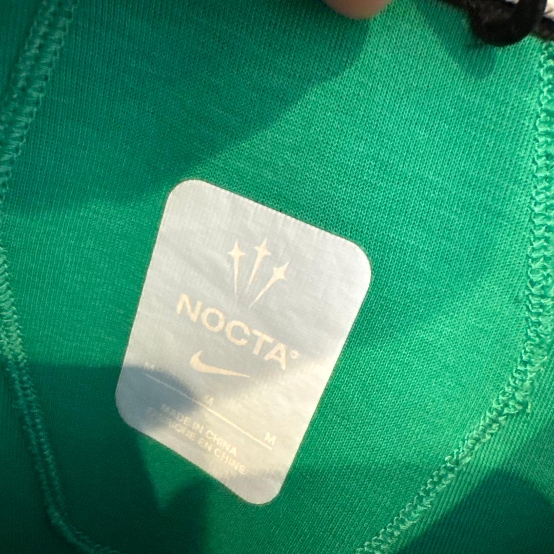 nike noctaテックフリース　スウェット　グリーン