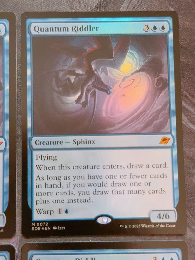 【foil】量子の謎かけ屋　英語　4枚セット