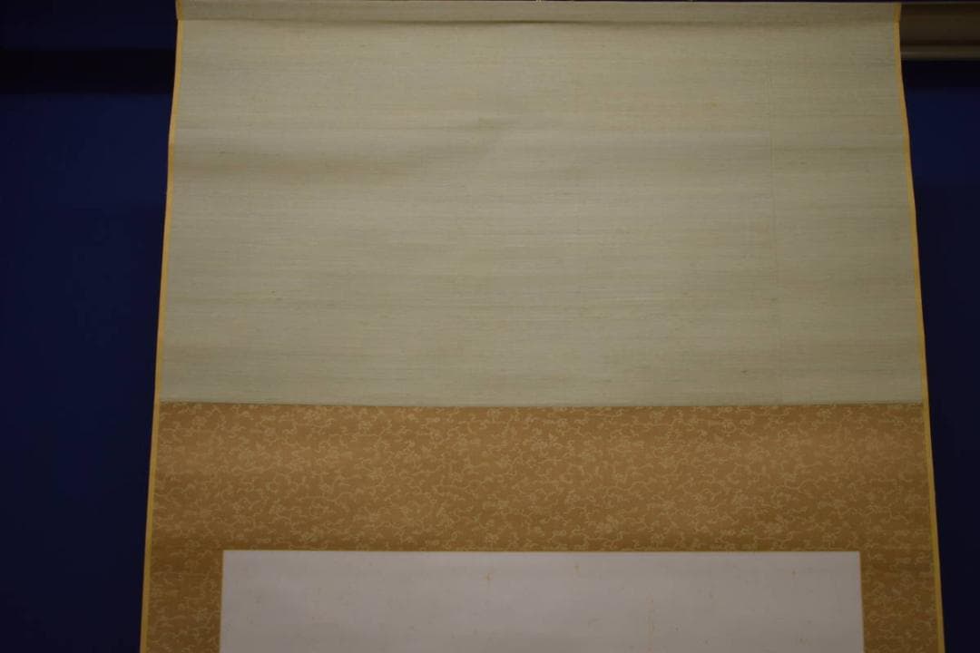 真作/岡文濤/岡文涛/高砂画賛/大幅/布袋屋掛軸HI-856