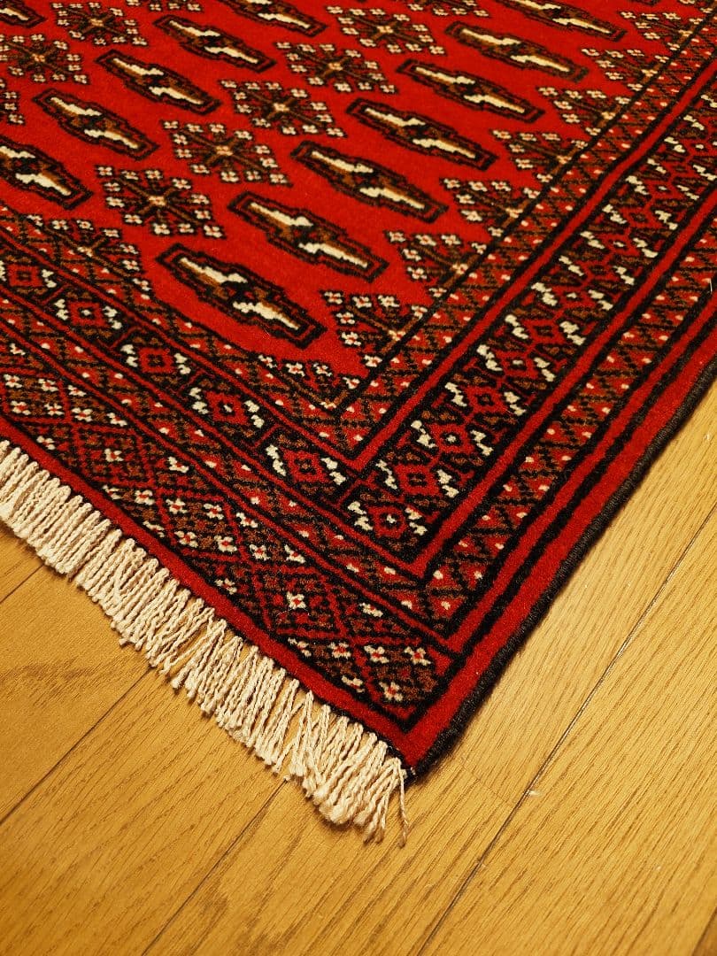 【ピジョンさま専用】ペルシャ絨毯　トルクメン　トライバルラグ　イラン手織り(9)