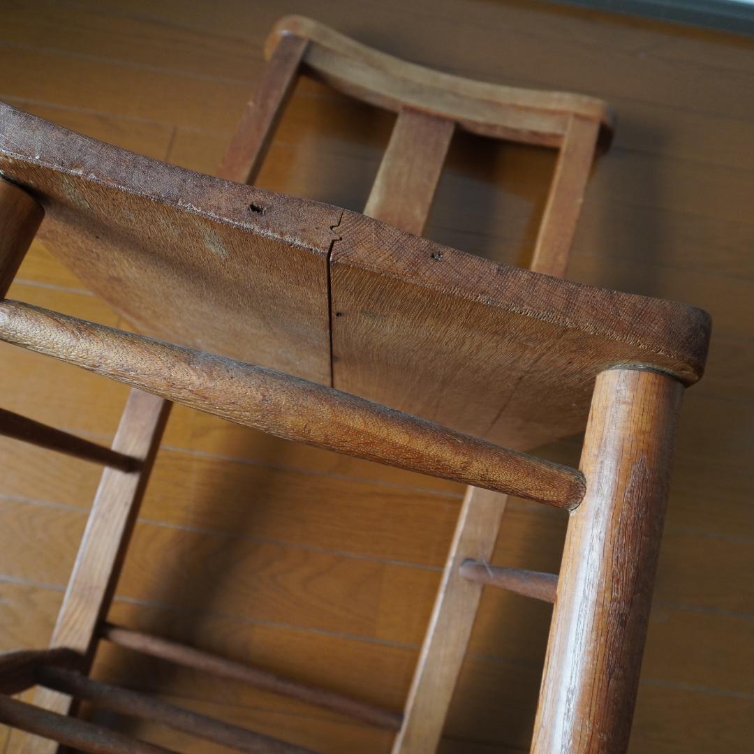 英国アンティーク木製チャペルチェア