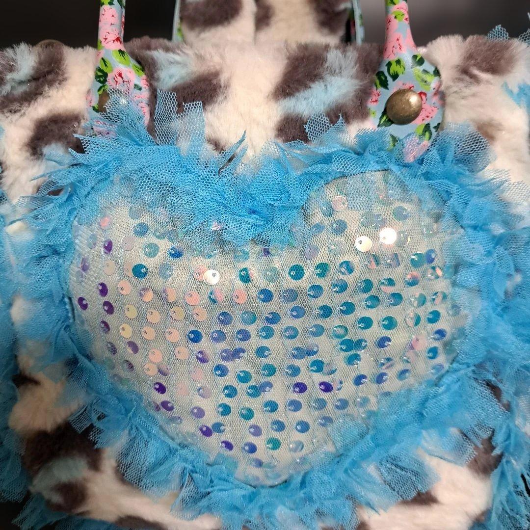 ざ*ろ様 コヤンイサムチョン♥️ハチワレちゃんブルーパキットレースとインド刺繍で