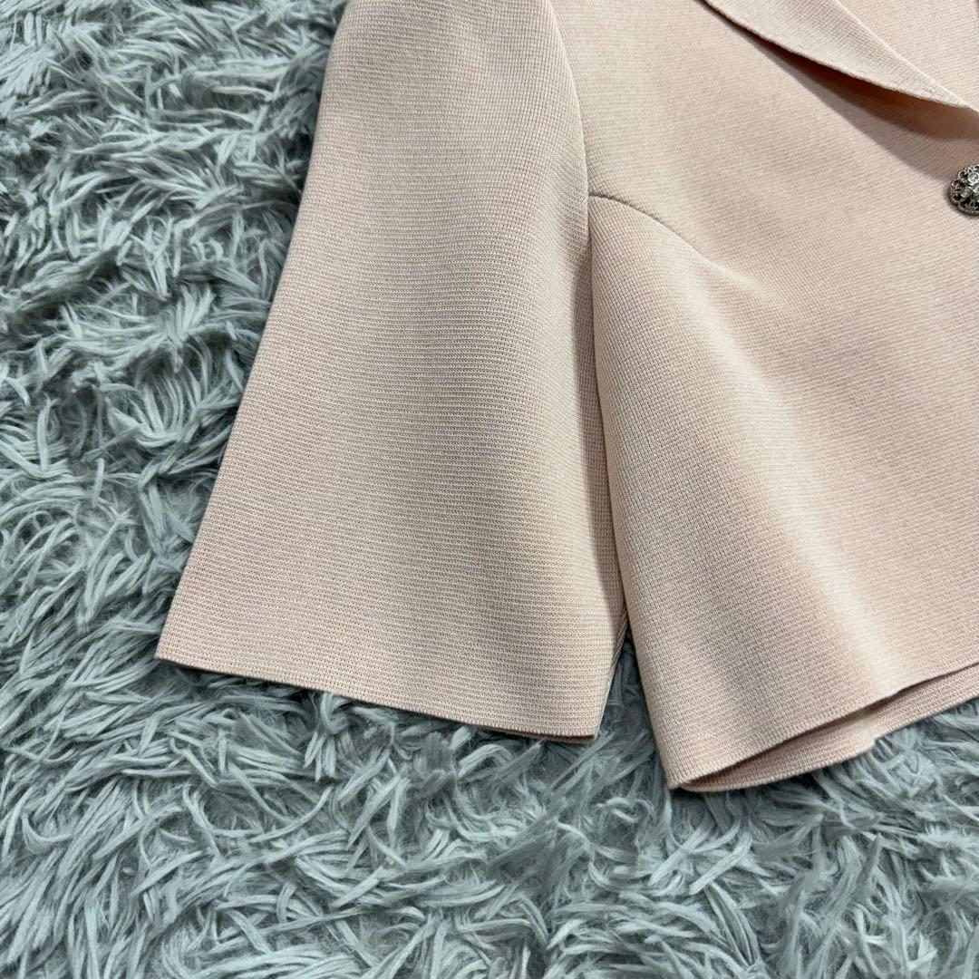 極美品✨フォクシー ニットジャケット リトルジュエル ビジュー ピンク