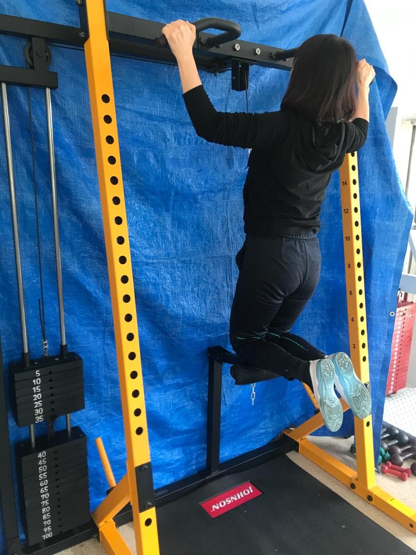 GENKI製 アシスト式チンニング&ロープーリーマシン（自社・WB-HR19用）