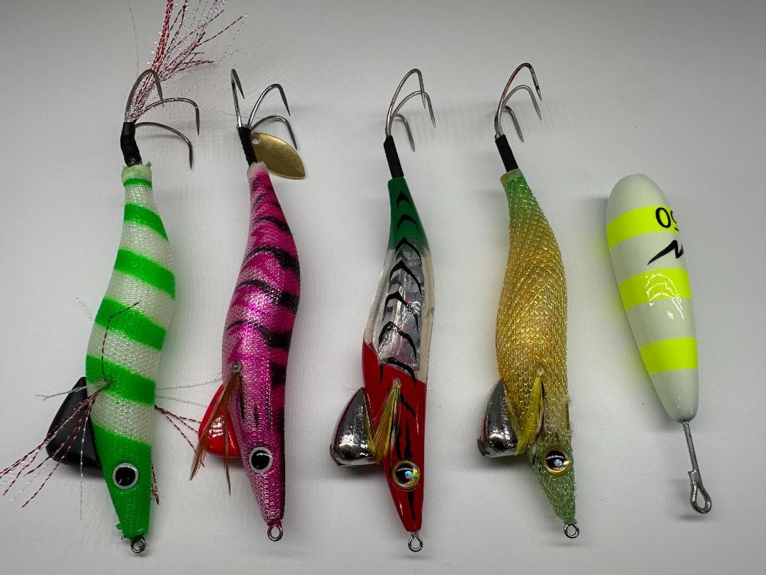 中古・未使用 タコエギ いろいろ10点 ダイワ タコエギケース付き