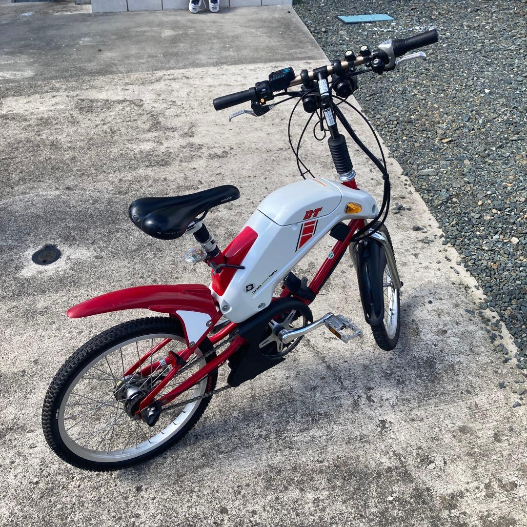 TAKARA YAMAHA DT 電動アシスト自転車 ホワイト/レッド充電不可