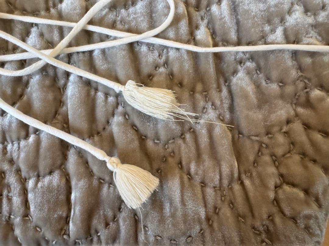 TOWAVASE トワヴァーズ ベルベットキルトショートローブ