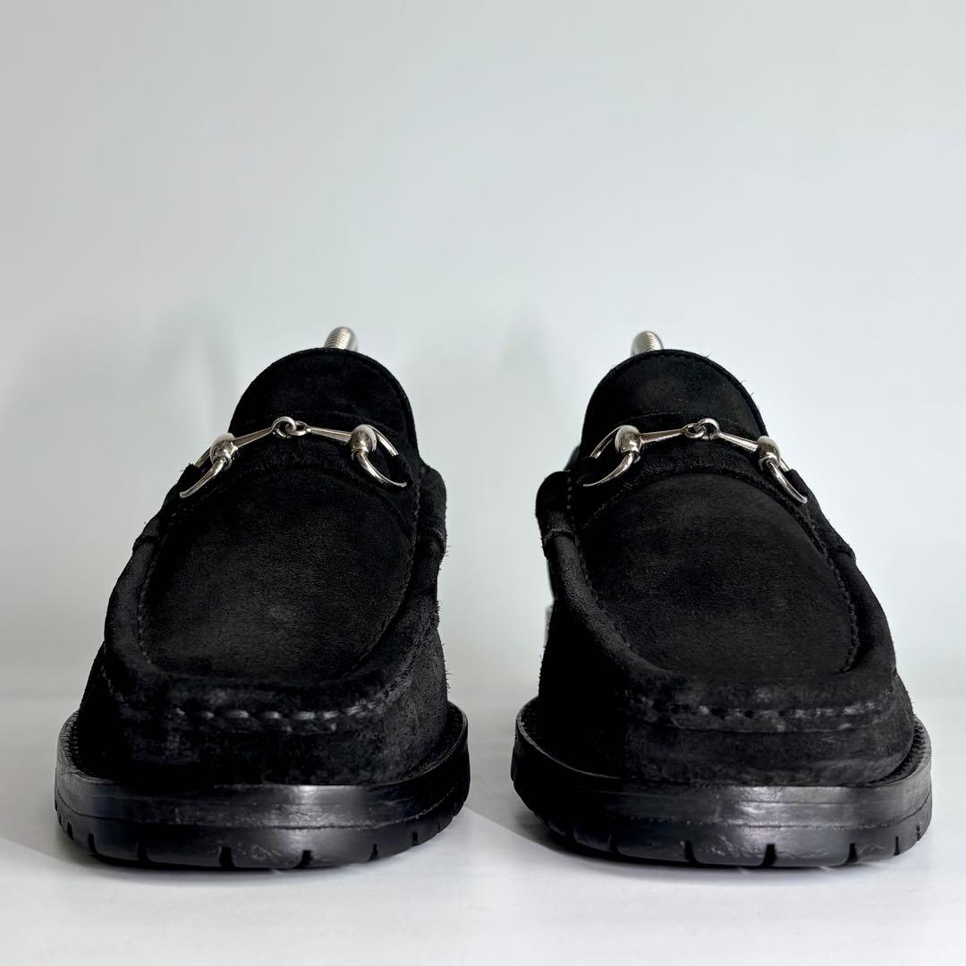 GUCCI グッチ ホースビット ローファー スエード コマンドソール 23.5