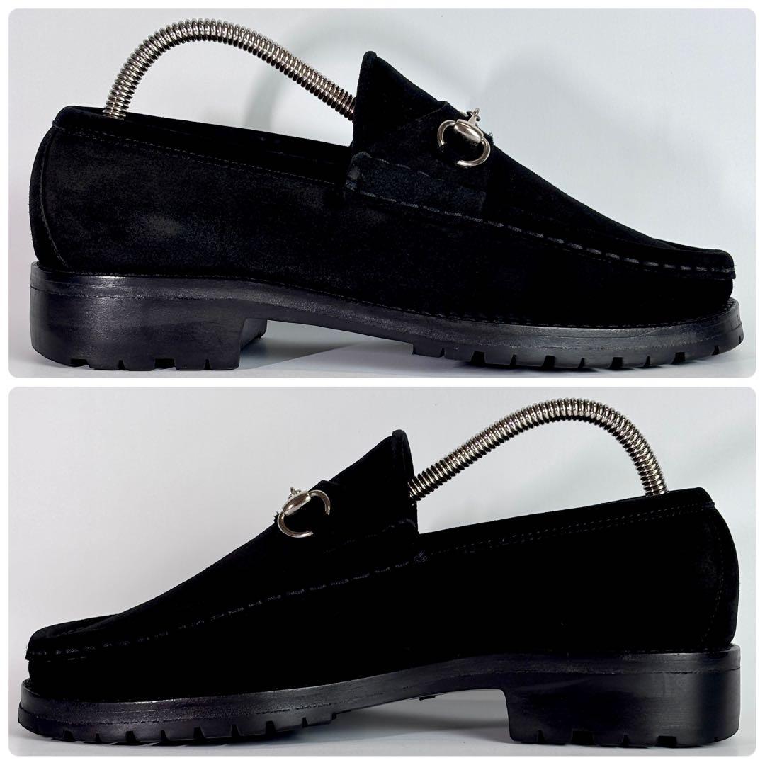 GUCCI グッチ ホースビット ローファー スエード コマンドソール 23.5