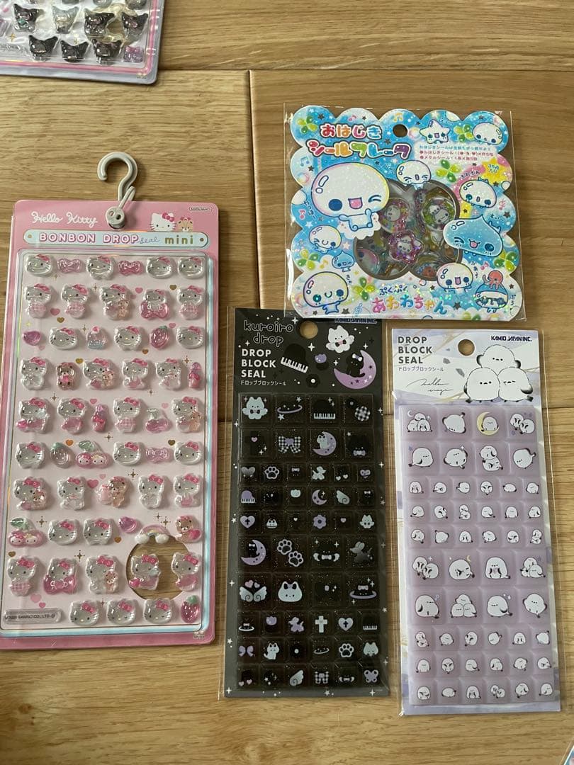 【正規品】ボンボンドロップシール　おはじきシール他　豪華18点セット！