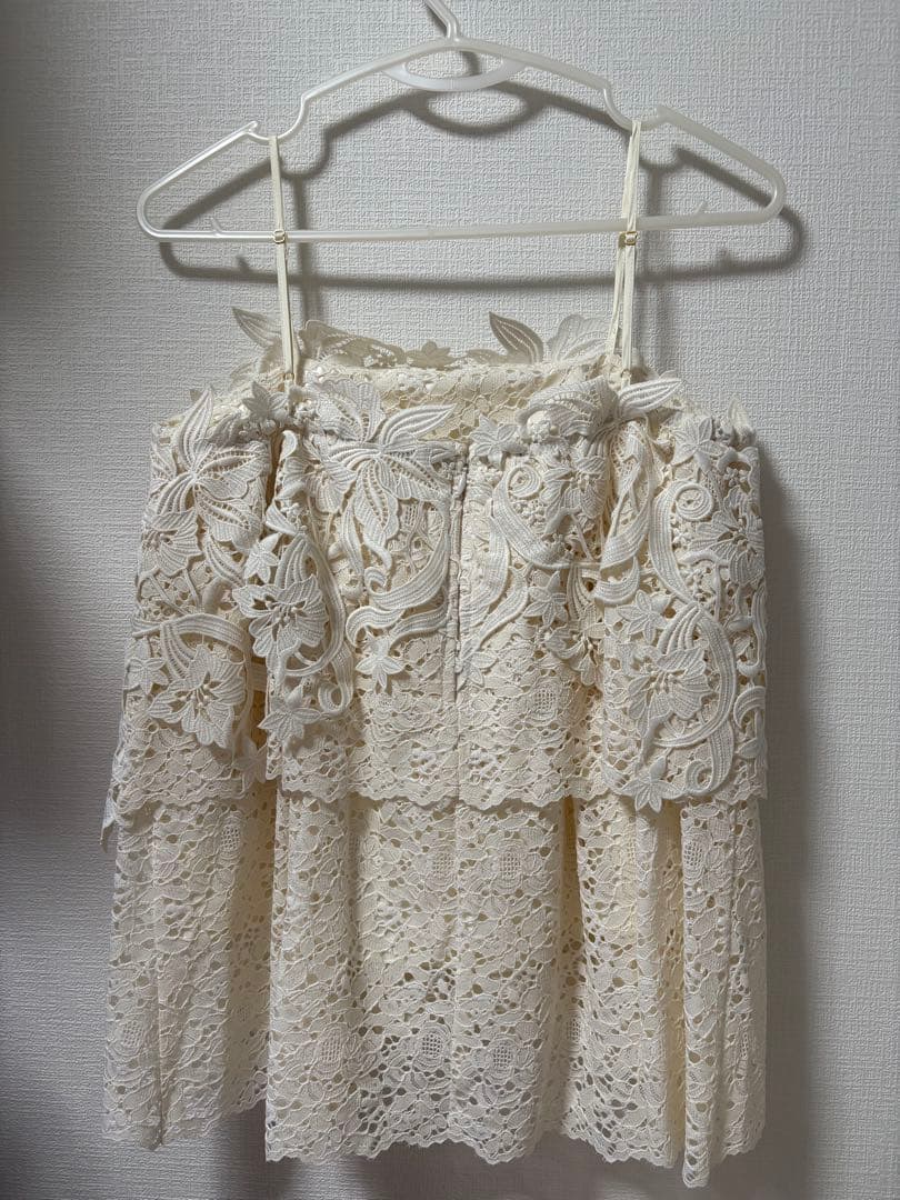 トップス Acka lace layered camisole tops