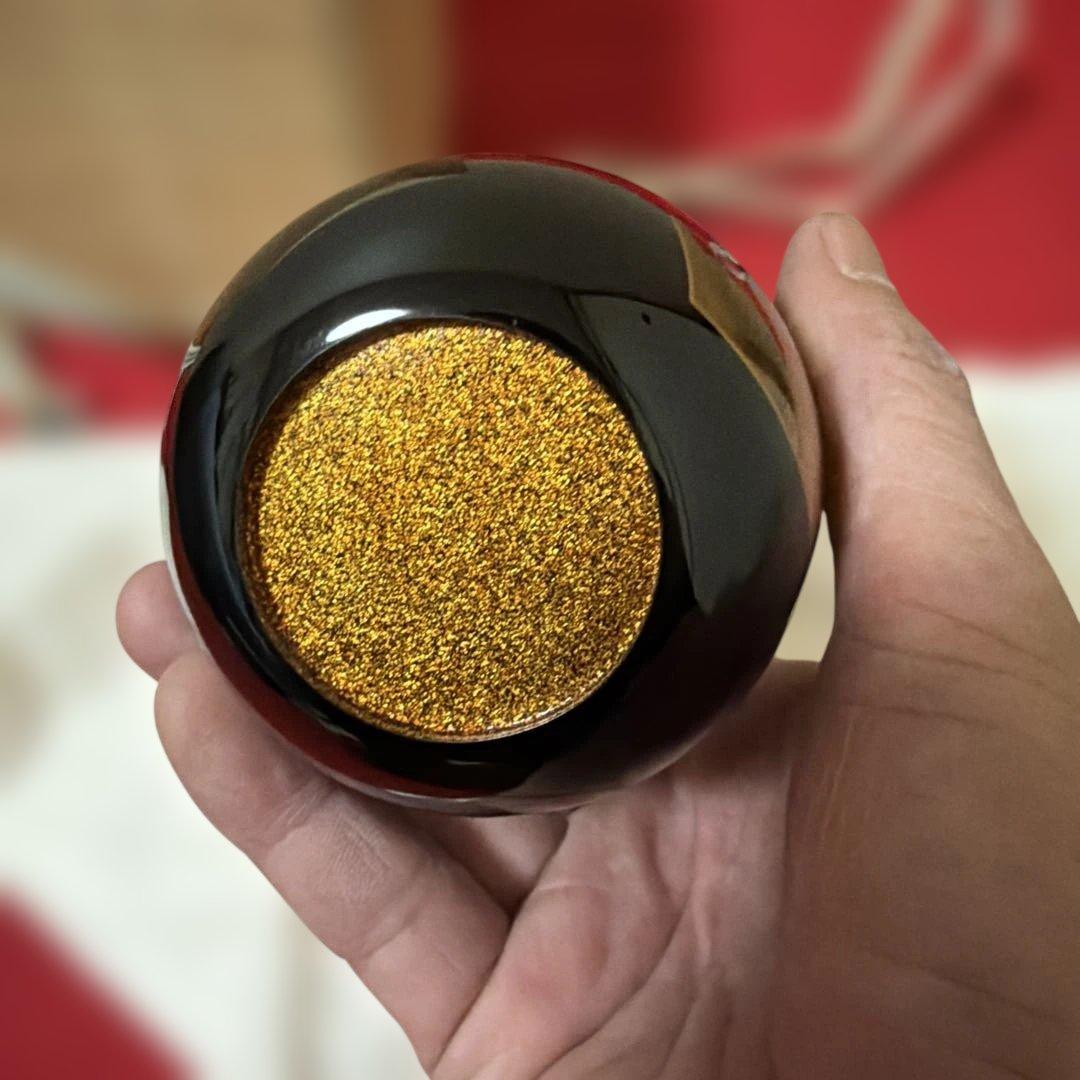 茶道具　棗　内梨子地　誰か袖　蒔絵　前端雅峰作　供箱