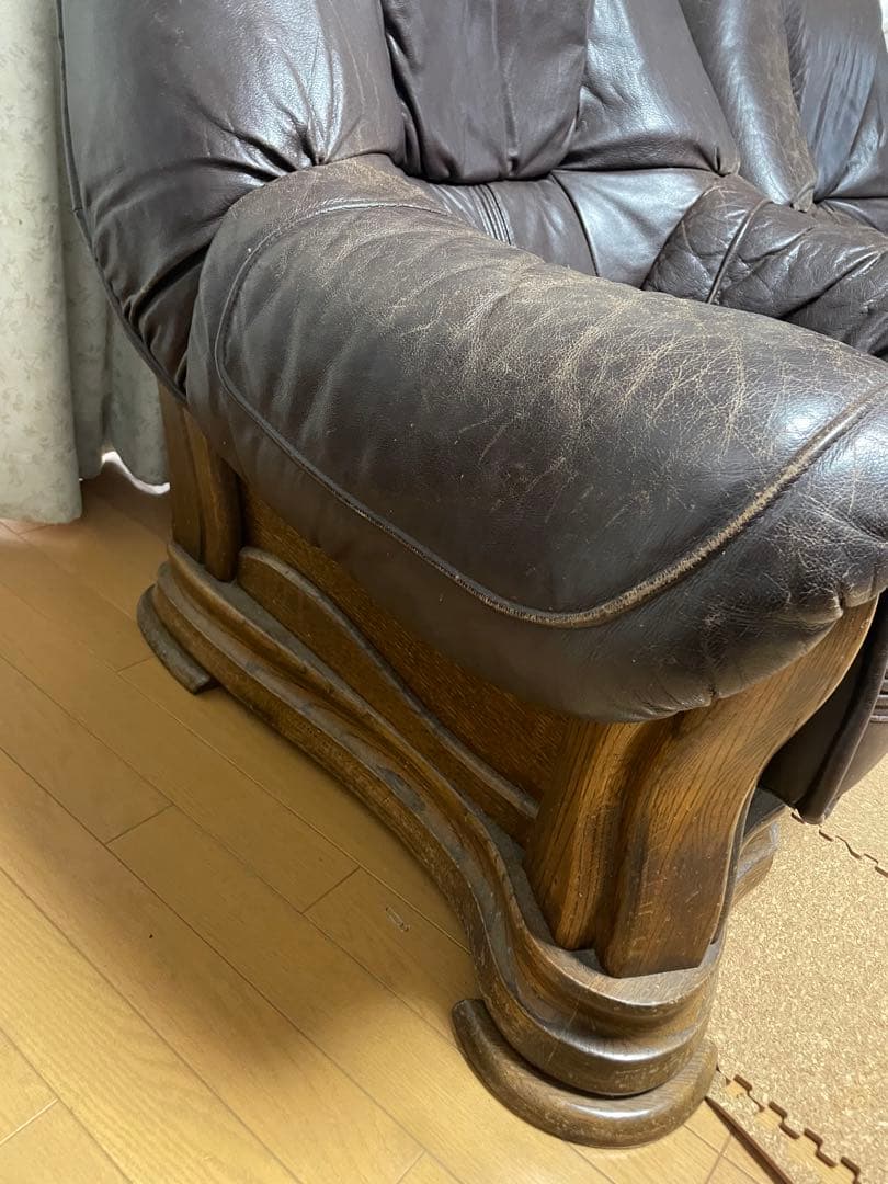 ドイツ製　超高級　ソファー　革　輸入品　LL レザー