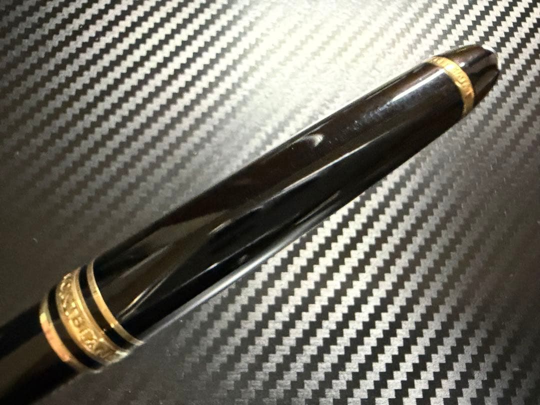 美品 エボナイト芯 モンブラン 144 ブラック 全金 F 細字 万年筆