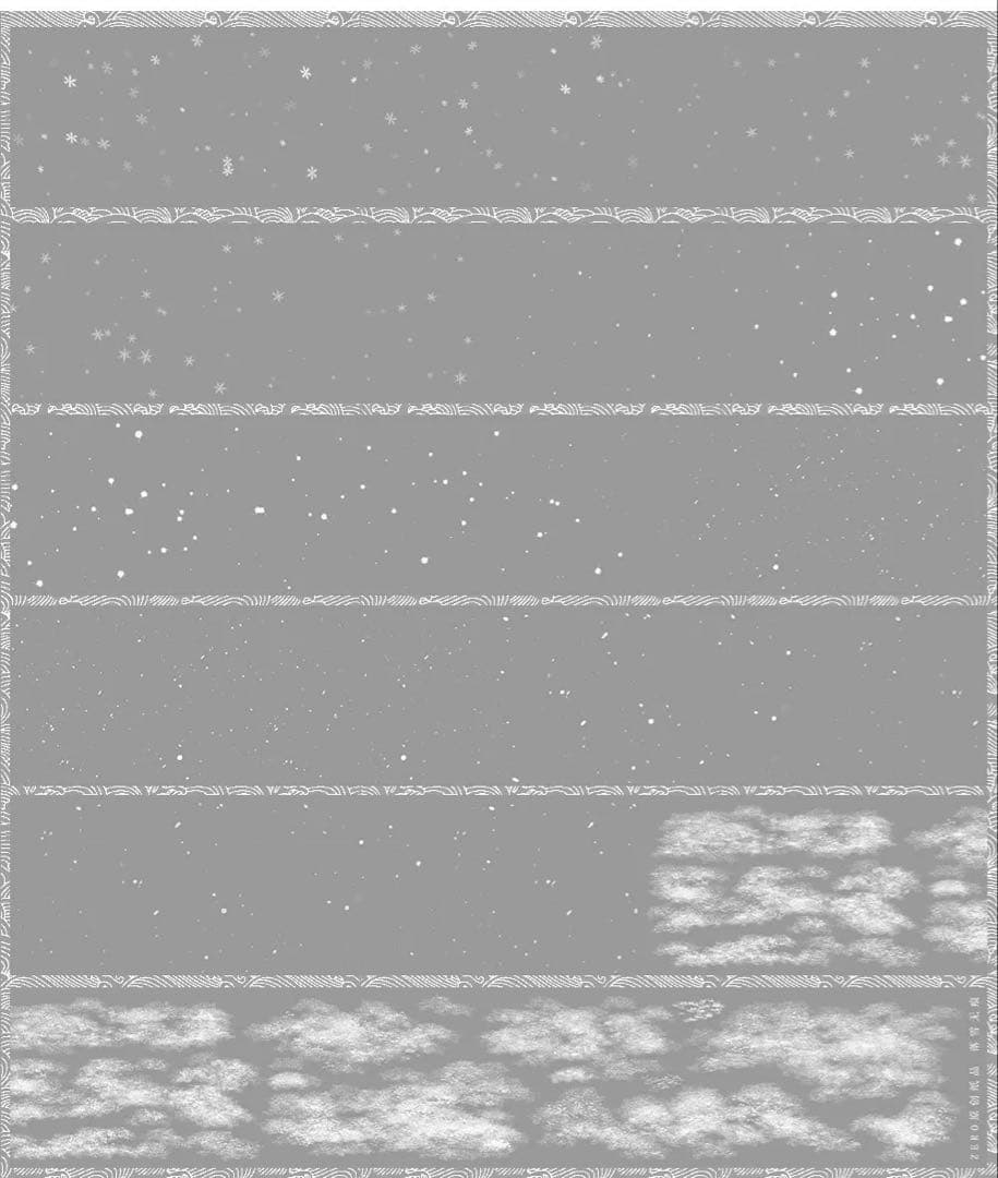 【9489】海外　マステ　5m巻　PETマスキングテープ　雪　地面　装飾系