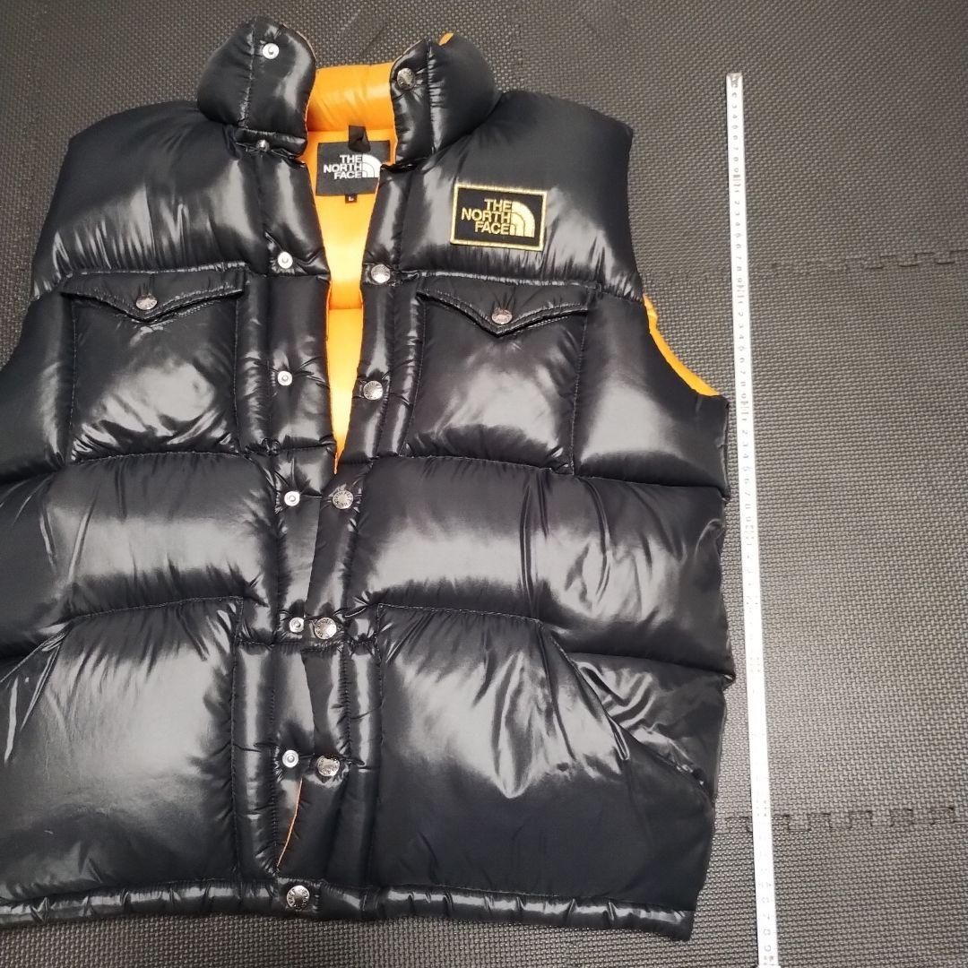 THE NORTH FACE ダウンベスト ブラック/オレンジ