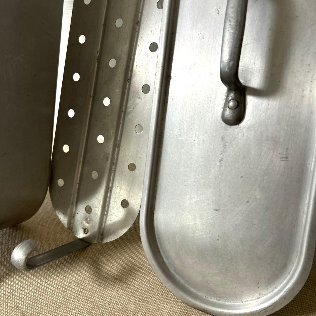 アルミ製フィッシュポット/サーモンポット 魚用蒸し器 フランス製 スチーマー