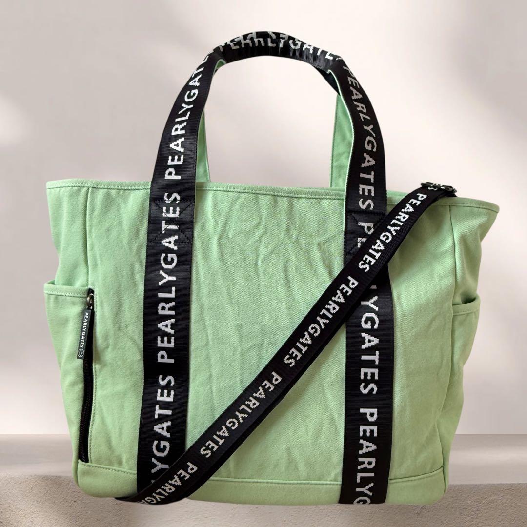 現行 パーリーゲイツ　カート ロッカー ハンド ショルダー トート バッグ 大型