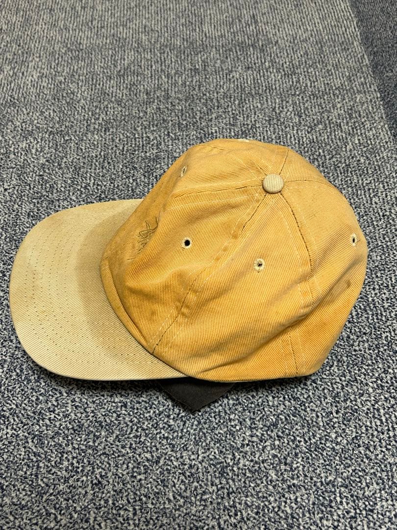 80s OLD STUSSY USA製 白タグ ストックロゴ 2トーン キャップ