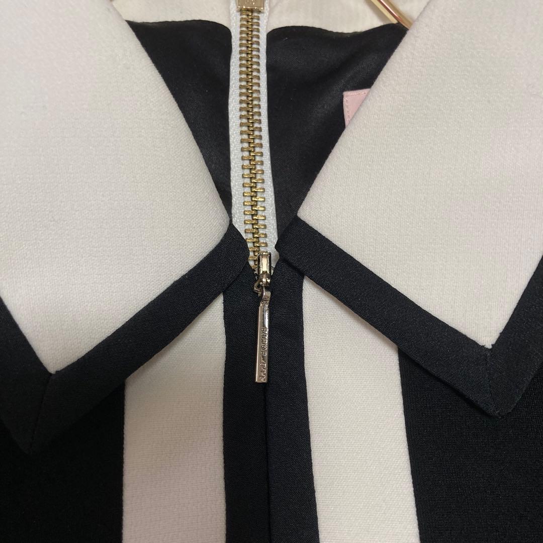 《良品》 TED BAKER 襟付きワンピース ブラック 1 キレイめ 上品