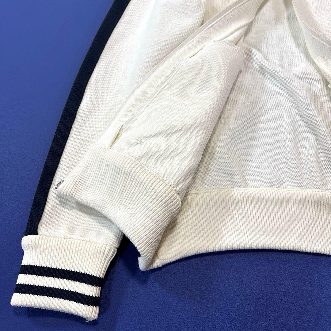 パーリーゲイツ　ドライバーズニットジャケット　ブルゾン　ホワイト　4/M